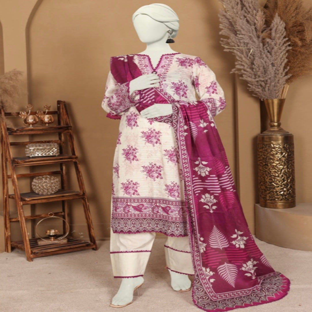 DORIA LAWN THREE PIECE