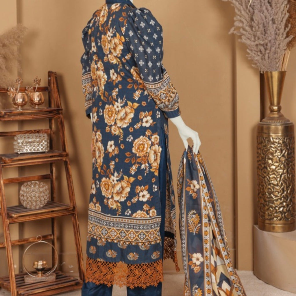 DORIA LAWN THREE PIECE