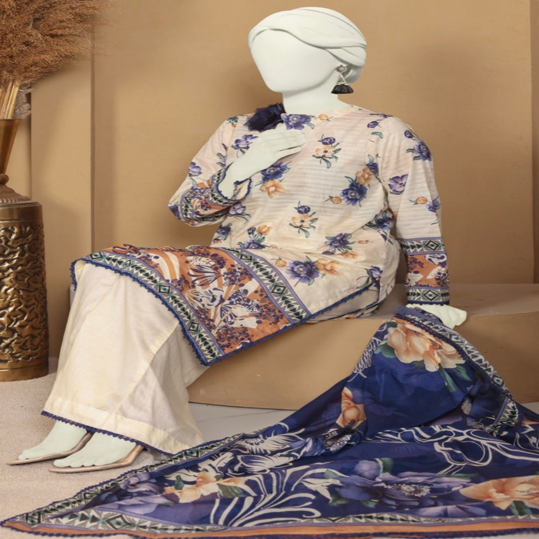 DORIA LAWN THREE PIECE