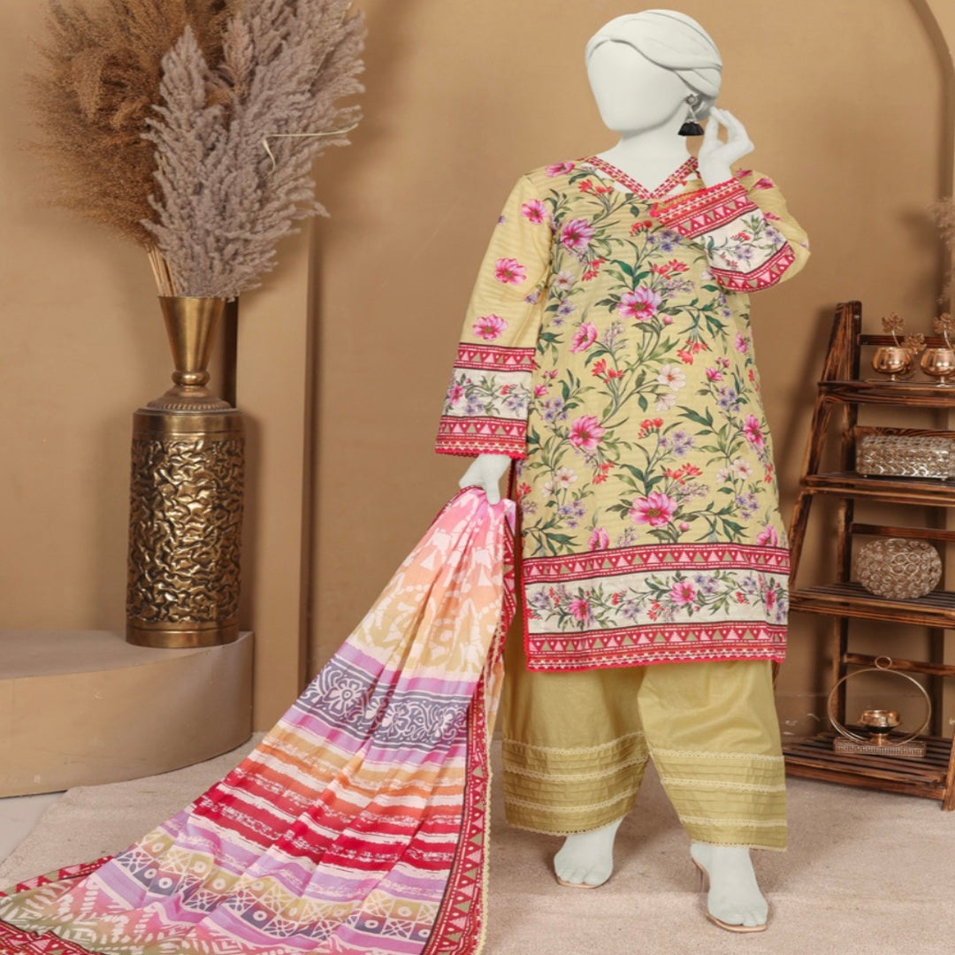 DORIA LAWN THREE PIECE