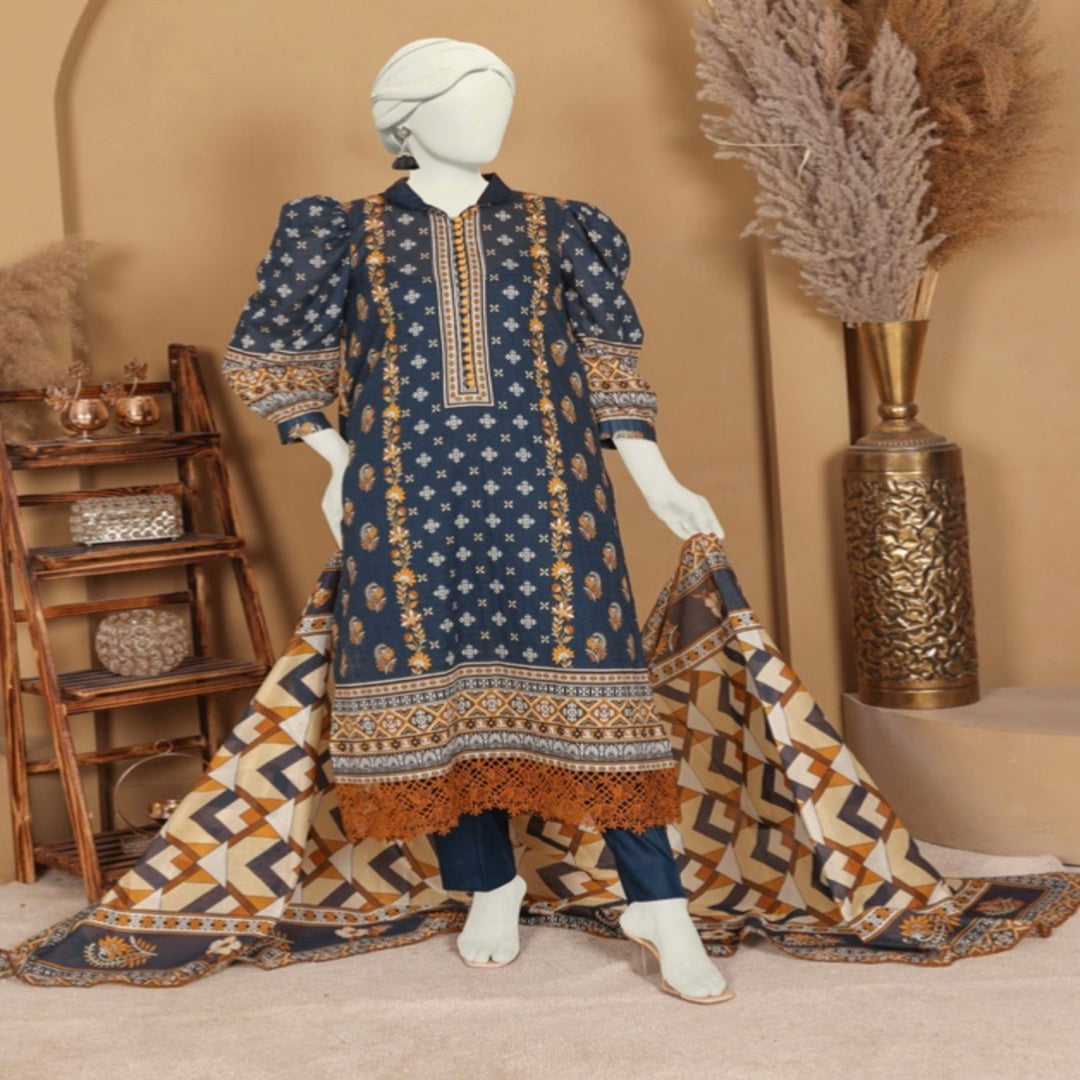 DORIA LAWN THREE PIECE