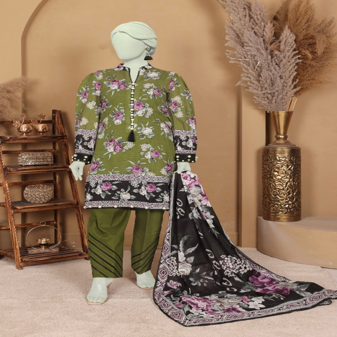 DORIA LAWN THREE PIECE