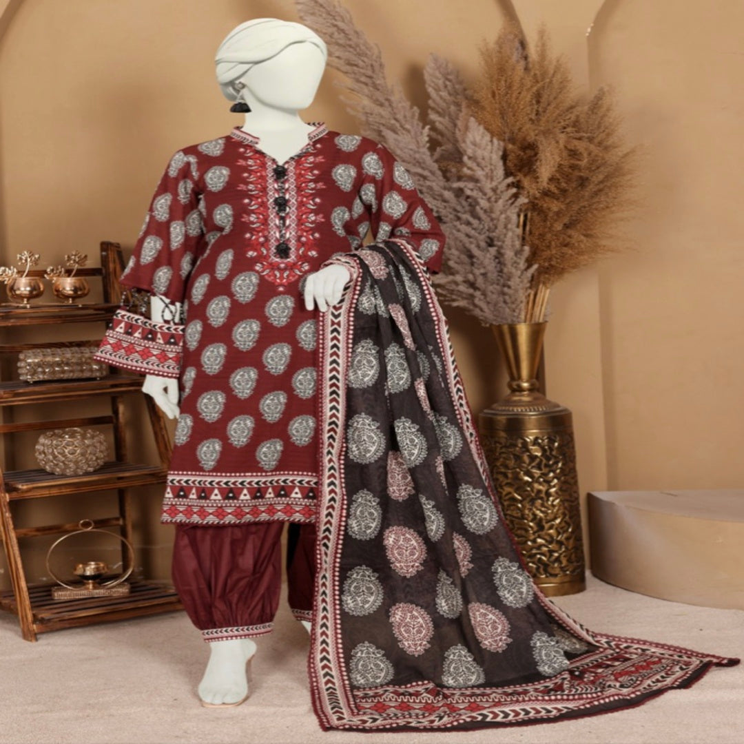 DORIA LAWN THREE PIECE