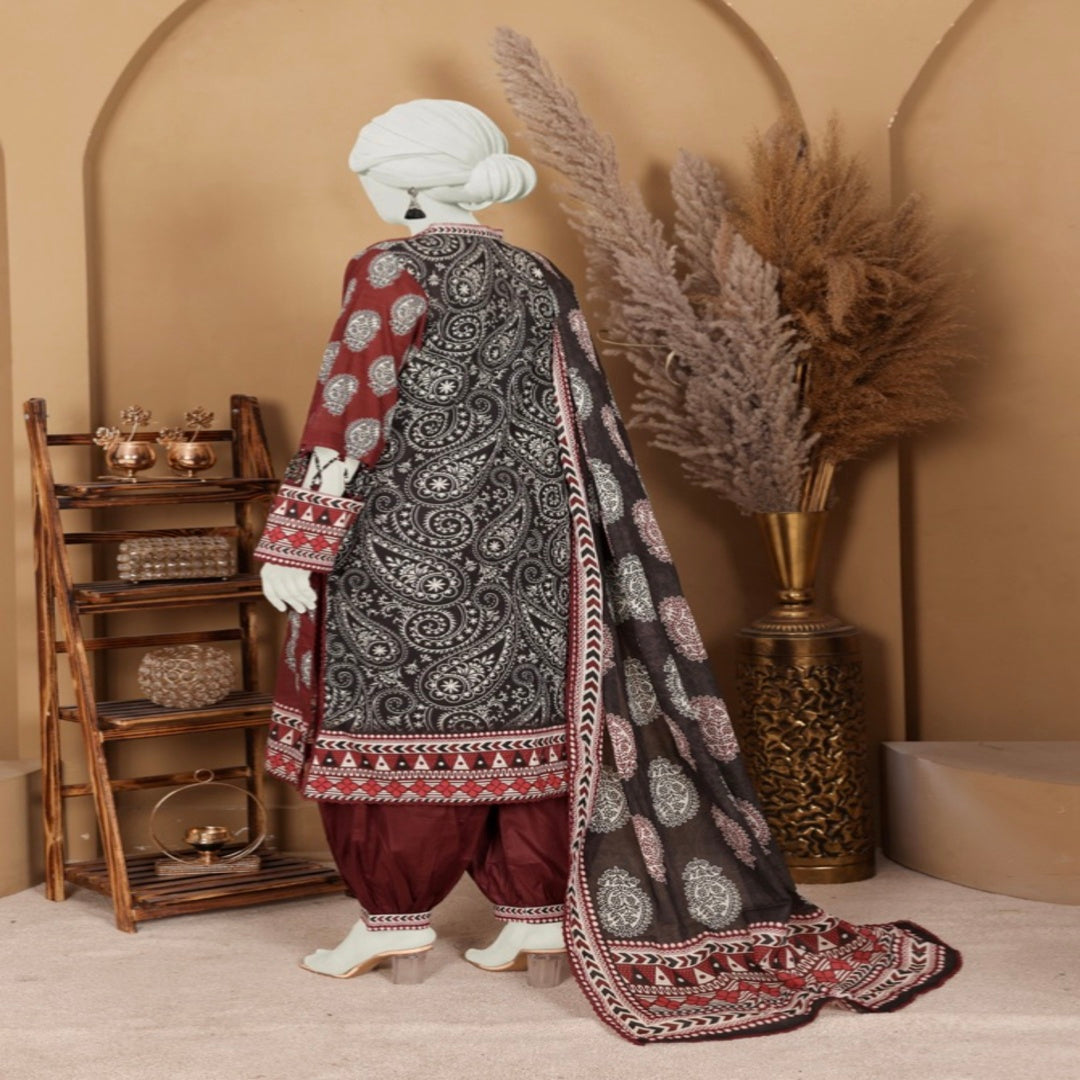 DORIA LAWN THREE PIECE