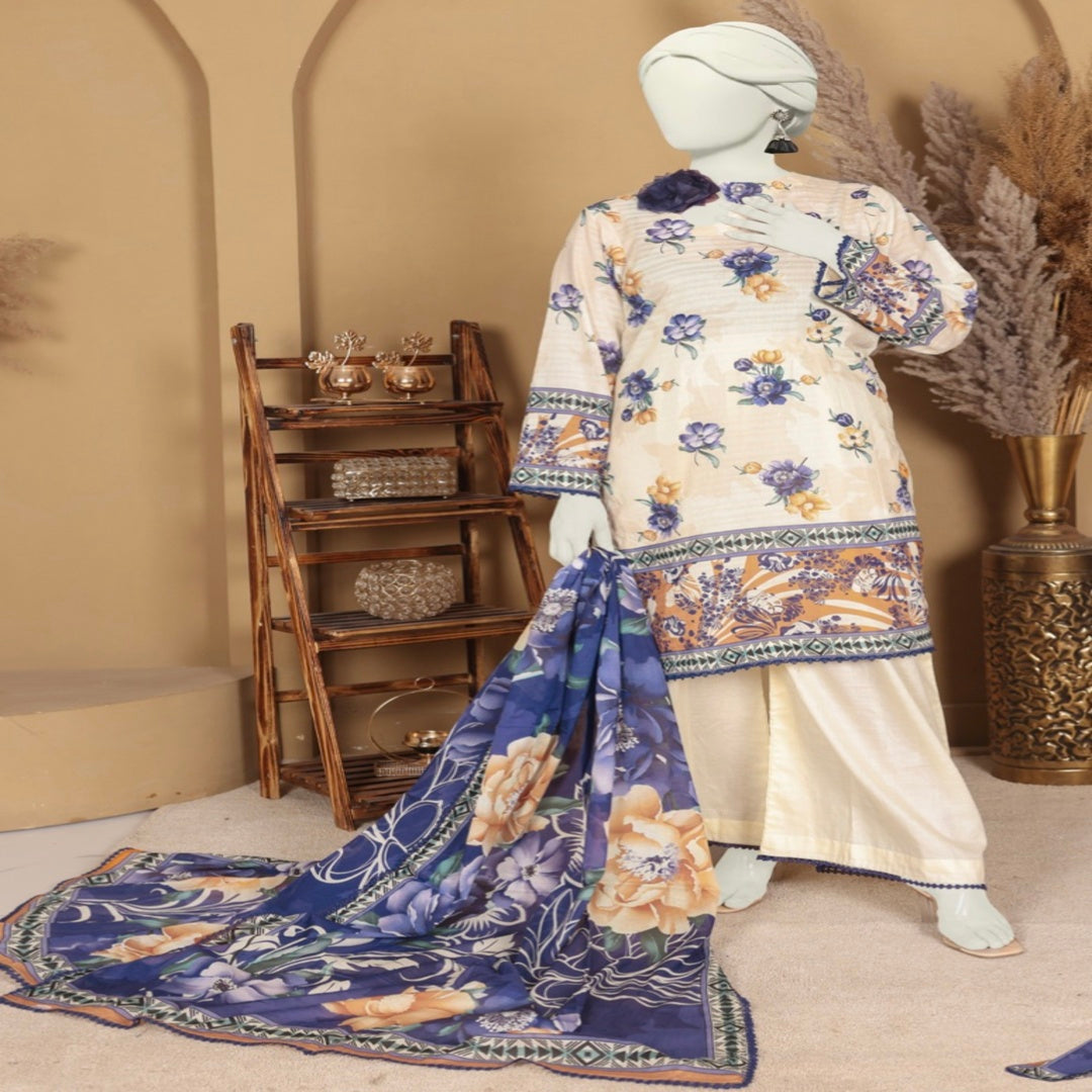 DORIA LAWN THREE PIECE